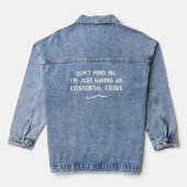 Een existentiële crisis hebben denim jacket (Achterkant)