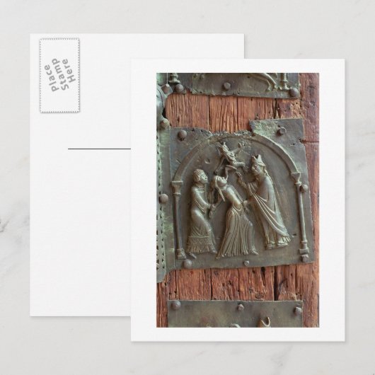 Een exorcisme, paneel van de rechterdeur, 12e briefkaart (Voorkant / Achterkant)