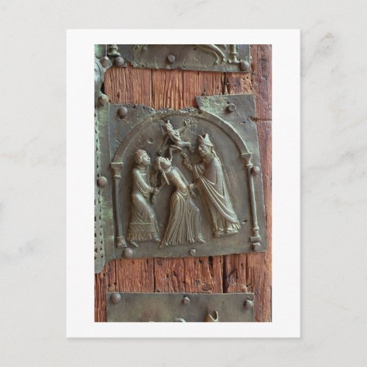 Een exorcisme, paneel van de rechterdeur, 12e briefkaart (Voorkant)