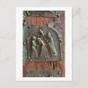 Een exorcisme, paneel van de rechterdeur, 12e briefkaart