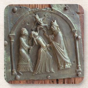 Een exorcisme, paneel van de rechterdeur, 12e drankjes onderzetter