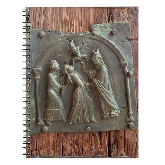 Een exorcisme, paneel van de rechterdeur, 12e notitieboek (Voorkant)