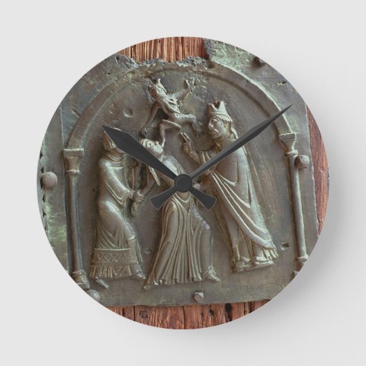 Een exorcisme, paneel van de rechterdeur, 12e ronde klok (Voorkant)
