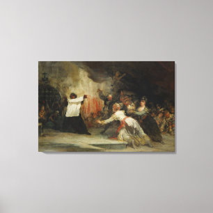 Een exorcistische scène (zie ook 59715) canvas afdruk