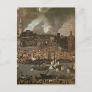 Een Expedition die uit Sevilla komt voor Briefkaart