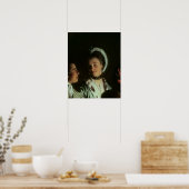 Een experiment op een vogel in de luchtpomp, 1768 poster (Keuken)