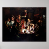 Een experiment op een vogel in een luchtpomp poster (Voorkant)