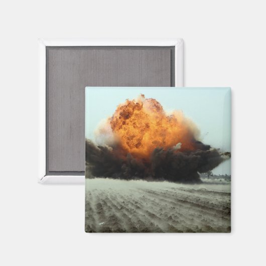 Een explosie brak uit magneet (Voorkant / Achterkant)