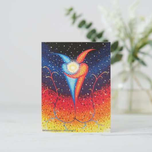 Eén explosie briefkaart (Staand voorkant)