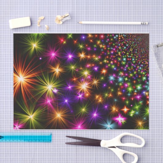 Een explosie van kerststerren tissuepapier (Craft)