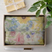 Een explosie van kleurrijke wilde bloemen tissuepapier (Geschenk)