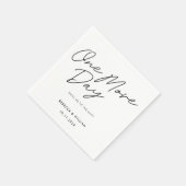 Een extra dag kalligrafie tijdens het huwelijk servet (Hoek)