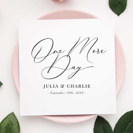 Een extra dag repetitie in het avondeten servet