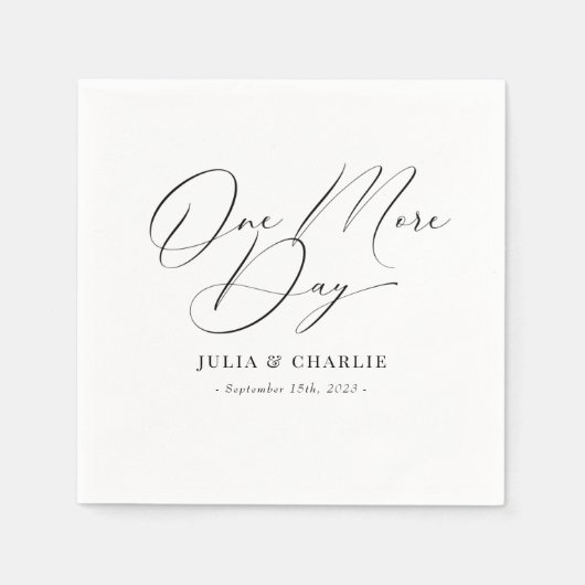 Een extra dag repetitie in het avondeten servet (Voorkant)