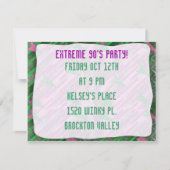 Een extreem 90’s feest kaart (Voorkant)