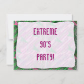 Een extreem 90’s feest kaart (Achterkant)