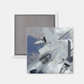 Een F-15 Eagle trekt weg van een KC-135 Magneet (Voorkant / Achterkant)