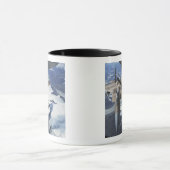 Een F-15C Eagle vliegtuig zit achter een KC-135R Mok (Midden)