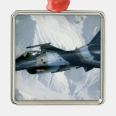 Een F-16-compressor Metalen Ornament (Voorkant)