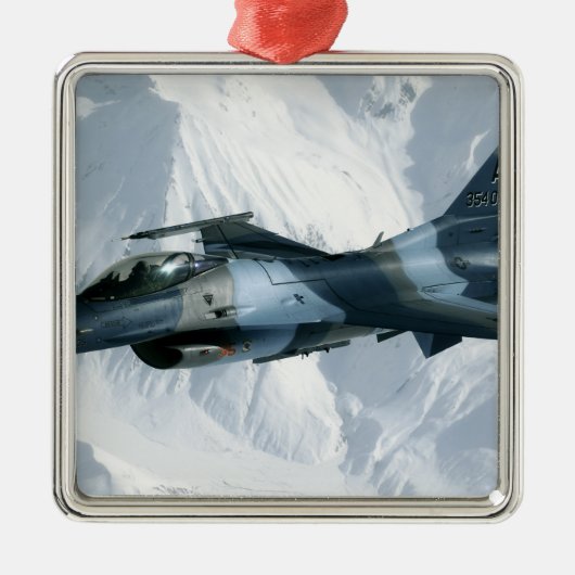 Een F-16-compressor Metalen Ornament (Voorkant)