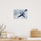 Een F-16-geluiddemper bevindt zich in de contactpo Poster (Keuken)