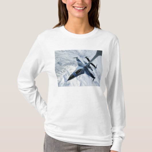 Een F-16-geluiddemper bevindt zich in de contactpo T-shirt (Voorkant)