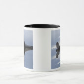 Een F-16-strijder tegen valk trekt hoge G's Mok (Midden)