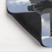 Een F-16-strijder tegen valk trekt hoge G's Muismat (Hoek)