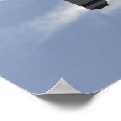 Een F-16-strijder tegen valk trekt hoge G's Poster (Hoek)