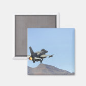 Een F-16E uit de Verenigde Arabische Emiraten Magneet (Voorkant / Achterkant)