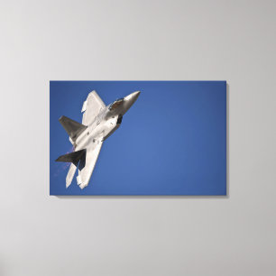 Een F-22 Raptor-vliegtuig Canvas Afdruk