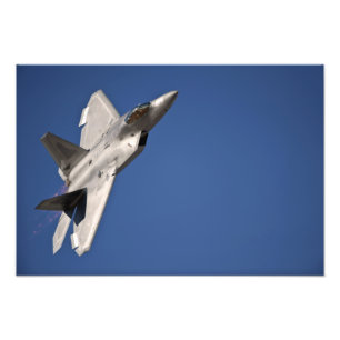 Een F-22 Raptor-vliegtuig Foto Afdruk