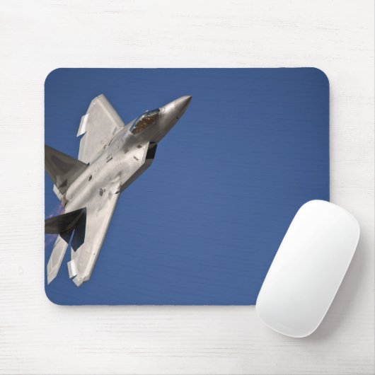 Een F-22 Raptor-vliegtuig Muismat (Met muis)