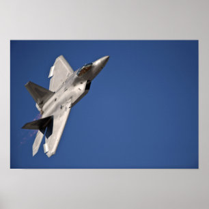 Een F-22 Raptor-vliegtuig Poster