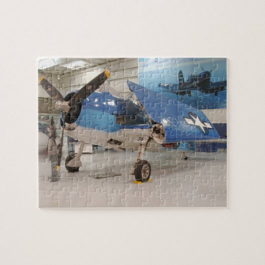 Een F-6F Hellcat-gevechtsvliegtuig uit de Tweede W Legpuzzel (Horizontaal)