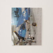 Een F-6F Hellcat-gevechtsvliegtuig uit de Tweede W Legpuzzel (Verticaal)