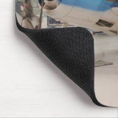 Een F-6F Hellcat-gevechtsvliegtuig uit de Tweede W Muismat (Hoek)