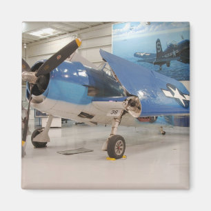Een F-6F Hellcat jachtvliegtuig uit de Tweede Were Magneet