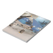 Een F-6F Hellcat-vliegtuig uit de Tweede Wereldoor Notitieblok (Linkerzijde)