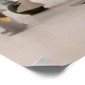 Een F-6F Hellcat-vliegtuig uit de Tweede Wereldoor Poster (Hoek)