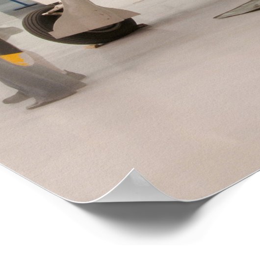 Een F-6F Hellcat-vliegtuig uit de Tweede Wereldoor Poster (Hoek)