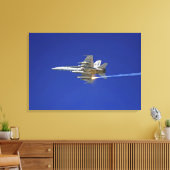 Een F/A-18C-Hornet Canvas Afdruk (Insitu (Woonkamer))