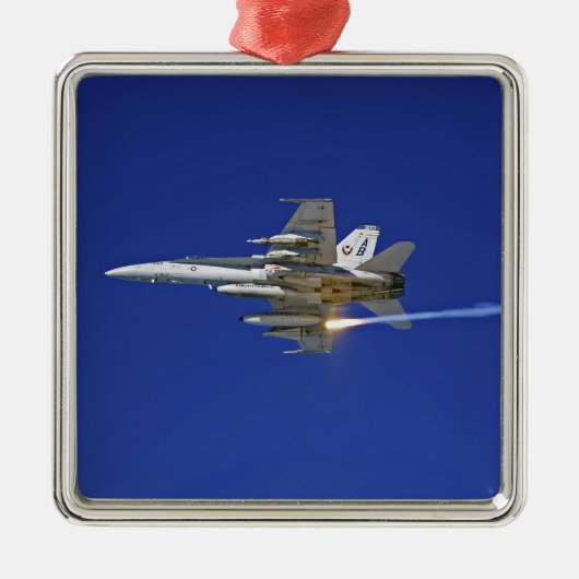 Een F/A-18C-Hornet Metalen Ornament (Voorkant)