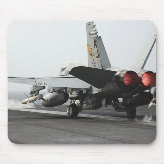 Een F/A-18C-Hornet uit de cockpit 2 Muismat (Voorkant)