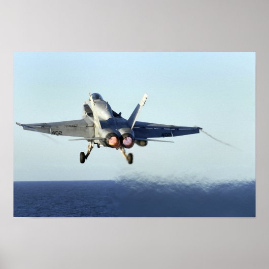 Een F/A-18C-Hornet uit de cockpit 2 Poster (Voorkant)