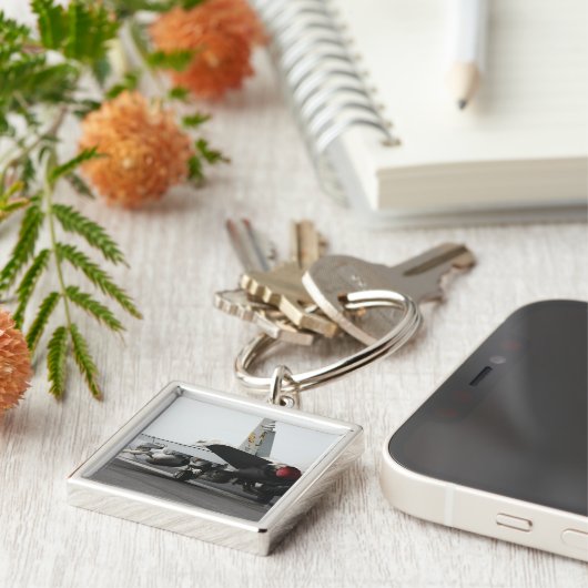 Een F/A-18C-Hornet uit de cockpit 2 Sleutelhanger (Zijkant)