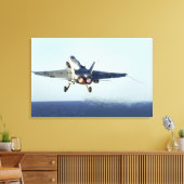 Een F/A-18C-Hornet uit de cockpit Canvas Afdruk (Insitu (Woonkamer))