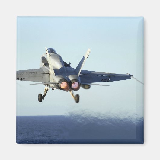 Een F/A-18C-Hornet uit de cockpit Magneet (Voorkant)