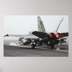 Een F/A-18C-Hornet uit de cockpit Poster