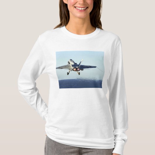 Een F/A-18C-Hornet uit de cockpit T-shirt (Voorkant)